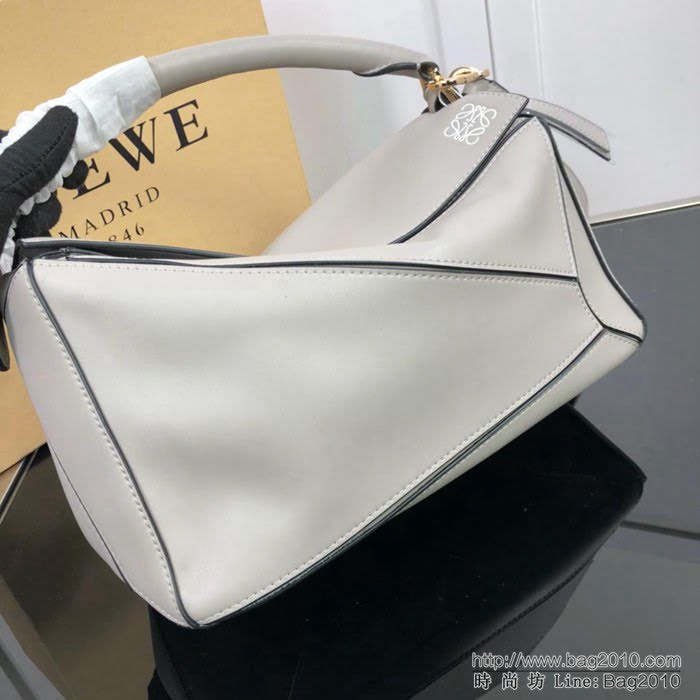 LOEWE羅意威 拼色熱銷款 puzzle bag 可折疊 牛皮手提肩背包 大小號 L0153  jdl1238